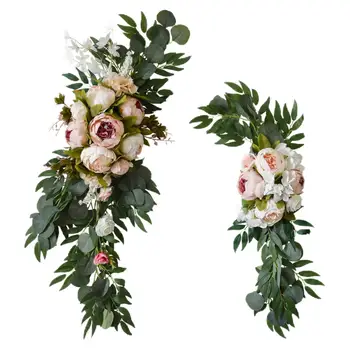 Realno Poroko Arch Cvet Umetno Cvetlični za svate Počitnice Slovesnosti